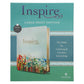 NLT Floral Fields Faux Leather Inspire Large Print Filament-Enabled Bible