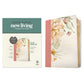 NLT Dusty Pink Blossoms Imitation Leather Filament Wide Margin Bible