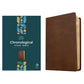 NLT Rustic Brown Imitation Leather One Year Chronological Study Bible