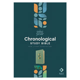 NLT Sage Green Mosaic Imitation Leather One Year Chronological Study Bible