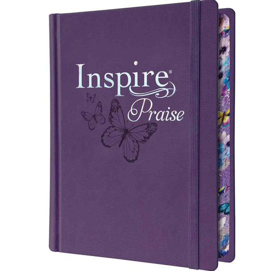 NLT Purple Faux Leather Hardcover Inspire Praise Filament-Enabled Edition Bible