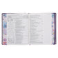 NLT Purple Faux Leather Hardcover Inspire Praise Filament Bible Large Print