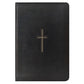 NLT Black Cross Imitation Leather with Zip Filament Thinline Ref Bible Large Print Red Letter
