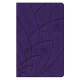NLT Purple Petals Imitation Leather Filament Premium Gift Bible