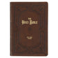 KJV Brown Frame Faux Leather Study Bible Large Print