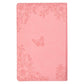 KJV Pink Floral Faux Leather Flexcover Deluxe Gift Bible With Zip