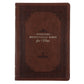 NLT Brown Flexcover Faux Leather Everyday Devotional Bible for Men