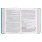 NLT Teal Flexcover Faux Leather Everyday Devotional Bible for Women