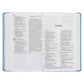 NLT Blue Elephant Flexcover Faux Leather Baby Bible for Boys