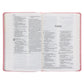 NLT Pink Deer Flexcover Faux Leather Baby Bible for Girls