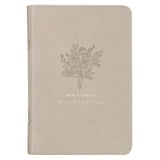 KJV Taupe Faux Leather Compact Bible