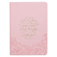He Will Cover You with His Feathers Pink Faux Leather Journal with Zipped Closure