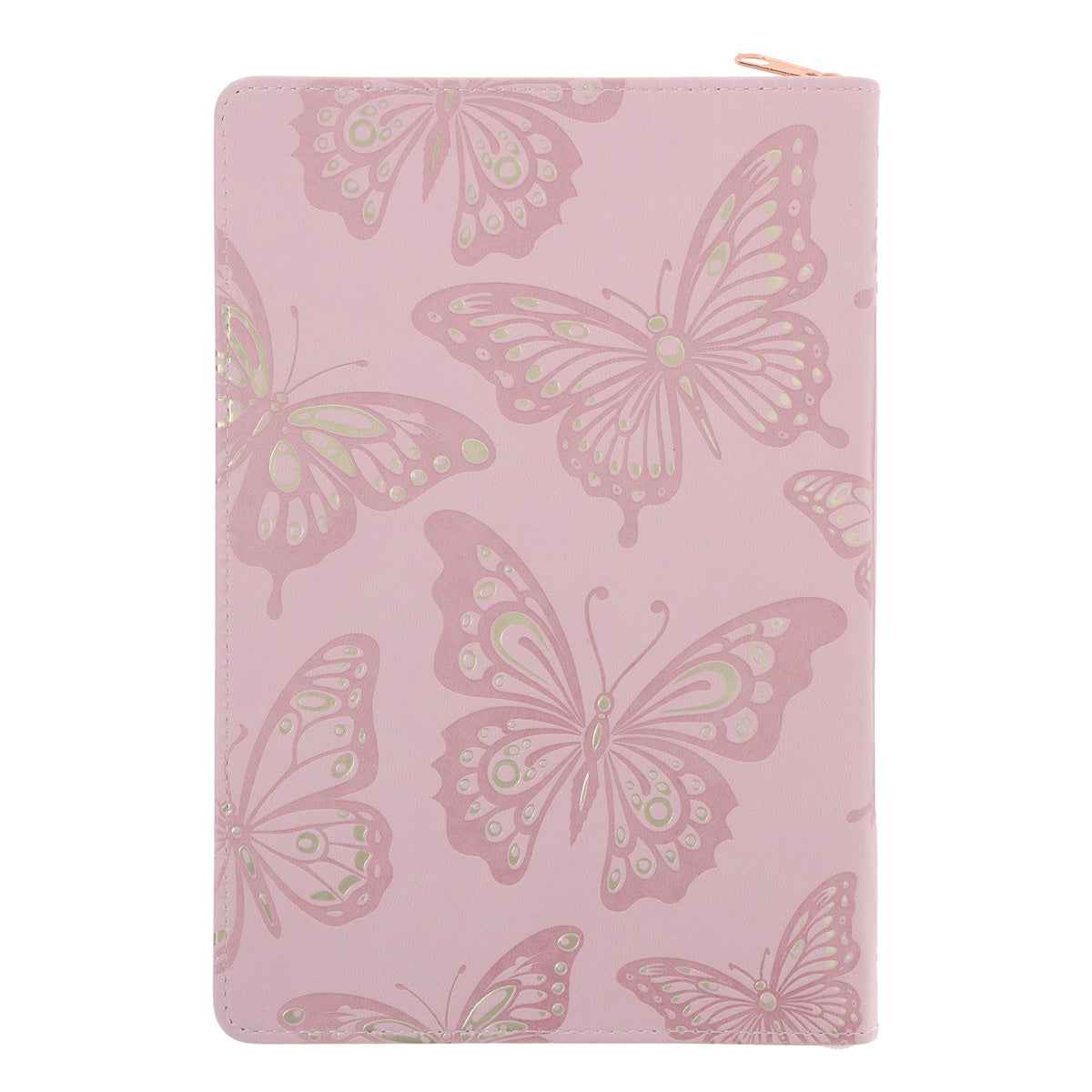 Love Is Patient Love Is Kind Blush Pink Faux Leather Journal with Zipped Closure