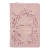 Let Everything That Has Breath Praise the Lord Faux Leather Journal with Zipped Closure