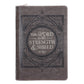 The Lord Is My Strength and Shield Faux Leather Journal with Zipped Closure