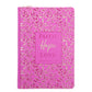 Faith Hope Love Pink Faux Leather Journal with Zipped Closure