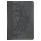 KJV Grey Lion Faux Leather Compact Bible