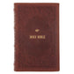 KJV Dark Brown Frame Genuine Leather Bible Giant Print