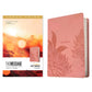 The Message Dusty Pink Floral Imitation Leather Deluxe Gift Bible Large Print