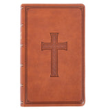 KJV Brown Faux Leather Medium Bible Giant Print