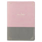 KJV Pink And Grey Faux Leather Bible Super Giant Print