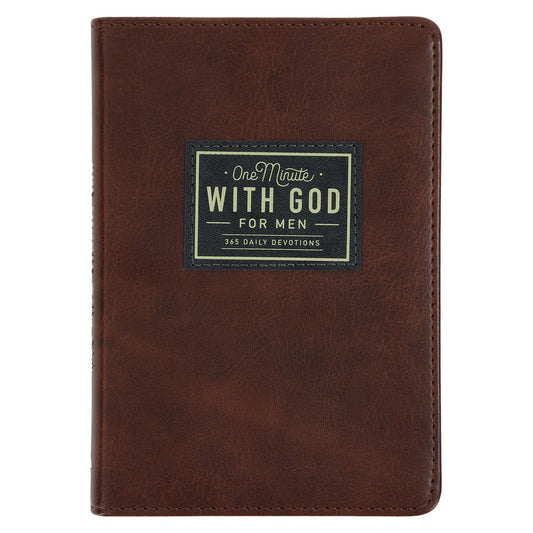One Minute With God For Men: 365 Daily Devotions (Faux Leather)