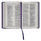 NLT Purple Faux Leather Flexcover Compact Bible