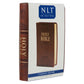NLT Brown Faux Leather Flexcover Compact Bible