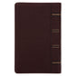 ESV Dark Brown Faux Leather Standard Bible Thumb Indexed With Zip