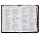 ESV Dark Brown Faux Leather Standard Bible Thumb Indexed With Zip