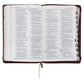 ESV Dark Brown Faux Leather Standard Bible Thumb Indexed With Zip
