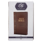 ESV Dark Brown Faux Leather Standard Bible Thumb Indexed With Zip
