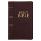 ESV Dark Brown Faux Leather Standard Bible Thumb Indexed With Zip