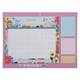 Undated Calendar and Stationery Set with Pen - Bright Floral