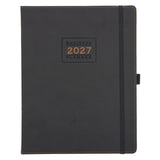 2027 A4 Business Diary - Daily Planner - Axis - Grey - Imitation Leather