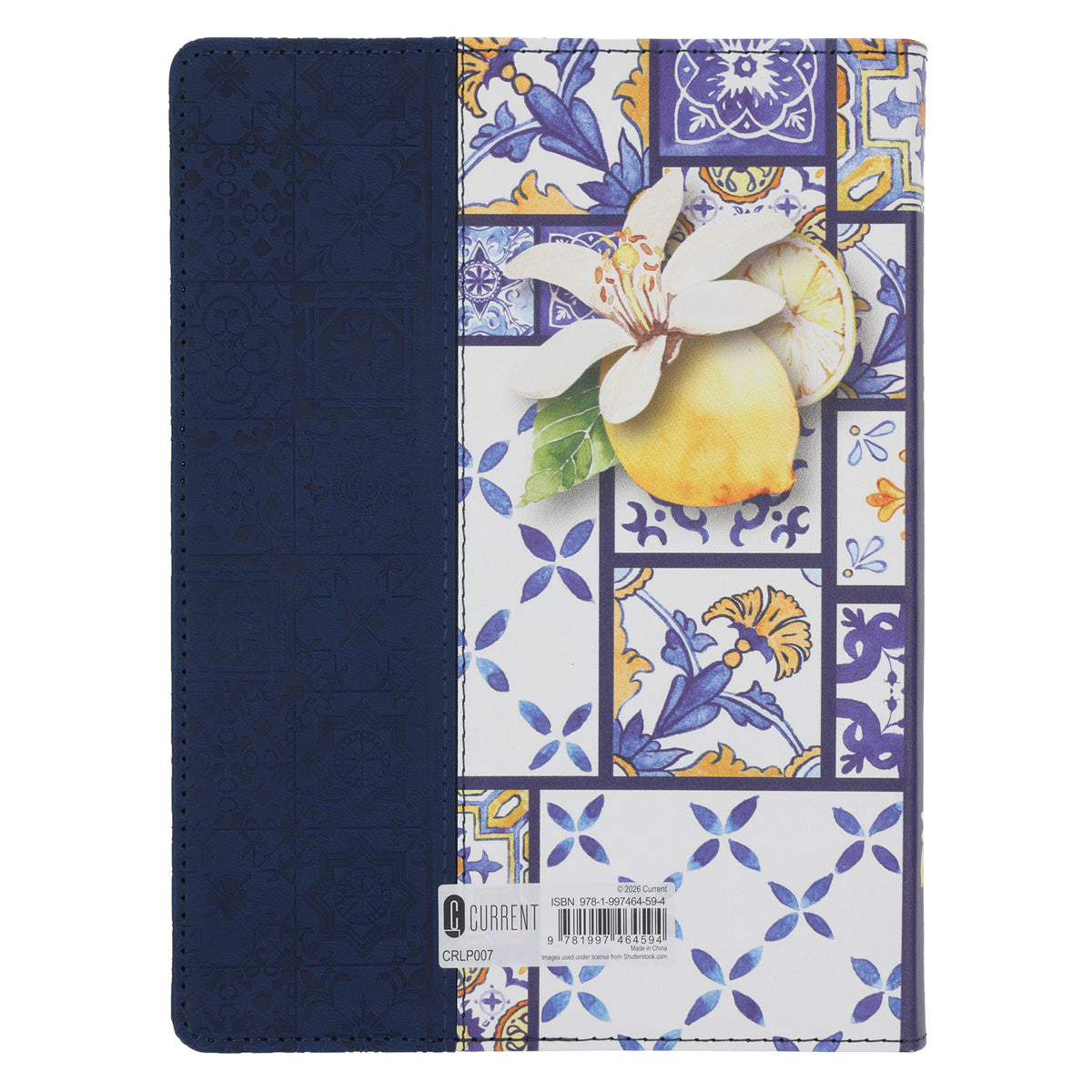 2027 Diary - Daily Planner - Lifestyle for Women - Moroccan Tiles - Imitation Leather