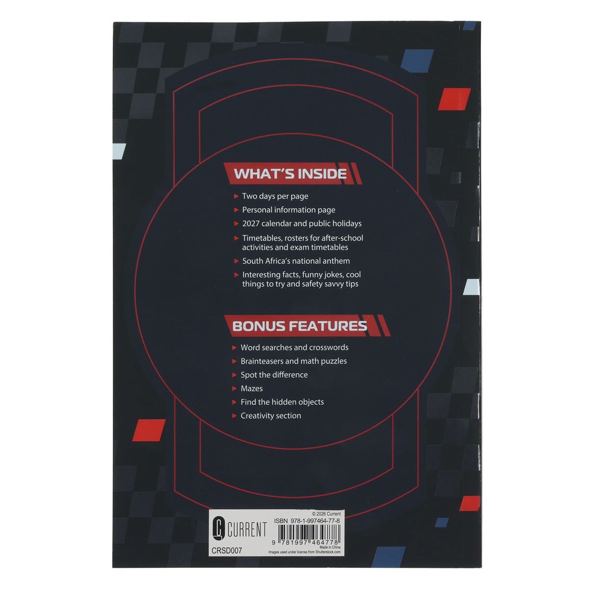 2027 School Diary - Daily Planner for Boys - Paperback