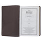 NKJV Brown Faux Leather Flexcover Bible with Grassroots Reflections