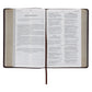 NKJV Brown Faux Leather Flexcover Bible with Grassroots Reflections