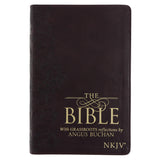 NKJV Brown Faux Leather Flexcover Bible with Grassroots Reflections