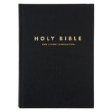 NLT Black Hardcover Bible Large Print