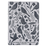 Give Thanks to the Lord for He Is Good Faux Leather Creative Journal