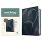 NLT Navy Vines Imitation Leather Filament Personal Size Bible Giant Print Red Letter
