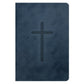 NLT Navy Cross Imitation Leather Filament Premium Value Compact Bible