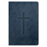 NLT Navy Cross Imitation Leather Filament Premium Value Compact Bible