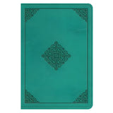 ESV Teal Ornament Design Imitation Leather Value Compact Bible Large Print