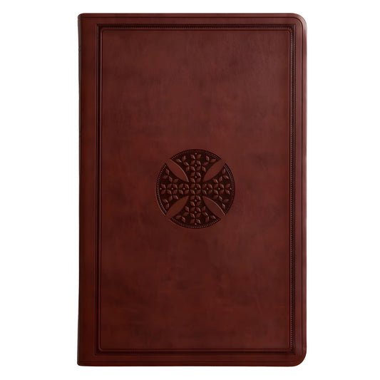 ESV Brown Mosaic Cross Design Imitation Leather Value Thinline Bible
