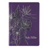 KJV Purple Hardcover Faux Leather Compact Bible