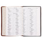 KJV Brown Genuine Leather Flexcover Deluxe Gift Bible Indexed