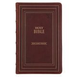 KJV Brown Genuine Leather Flexcover Deluxe Gift Bible Indexed